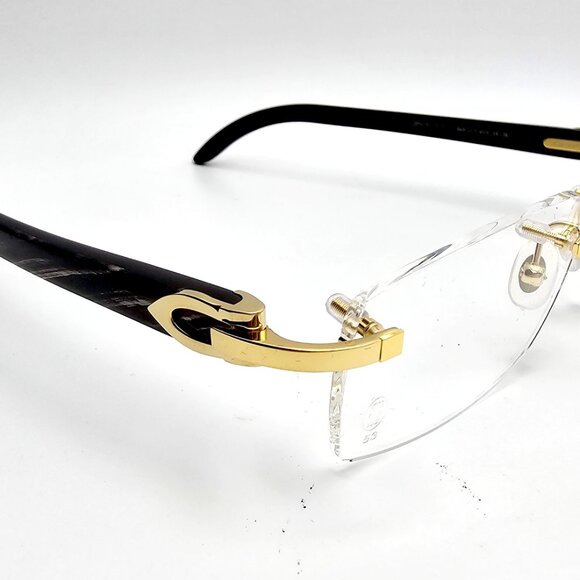 NEW! Cartier Black Buffalo Horn Glasses CT00490 - Picture 7 of 15